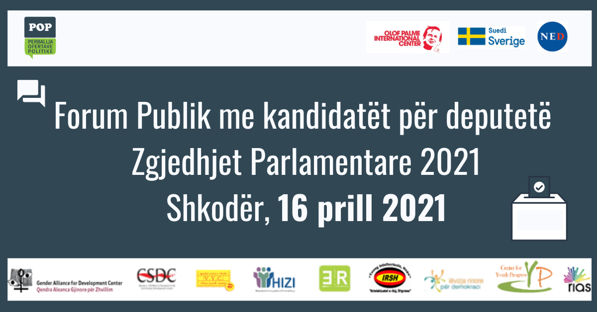 Public Forum in Shkodër, Elections 2021