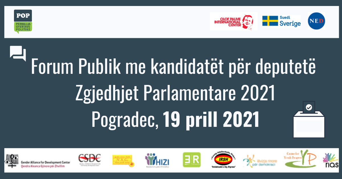 Public Forum in Pogradec, Elections 2021