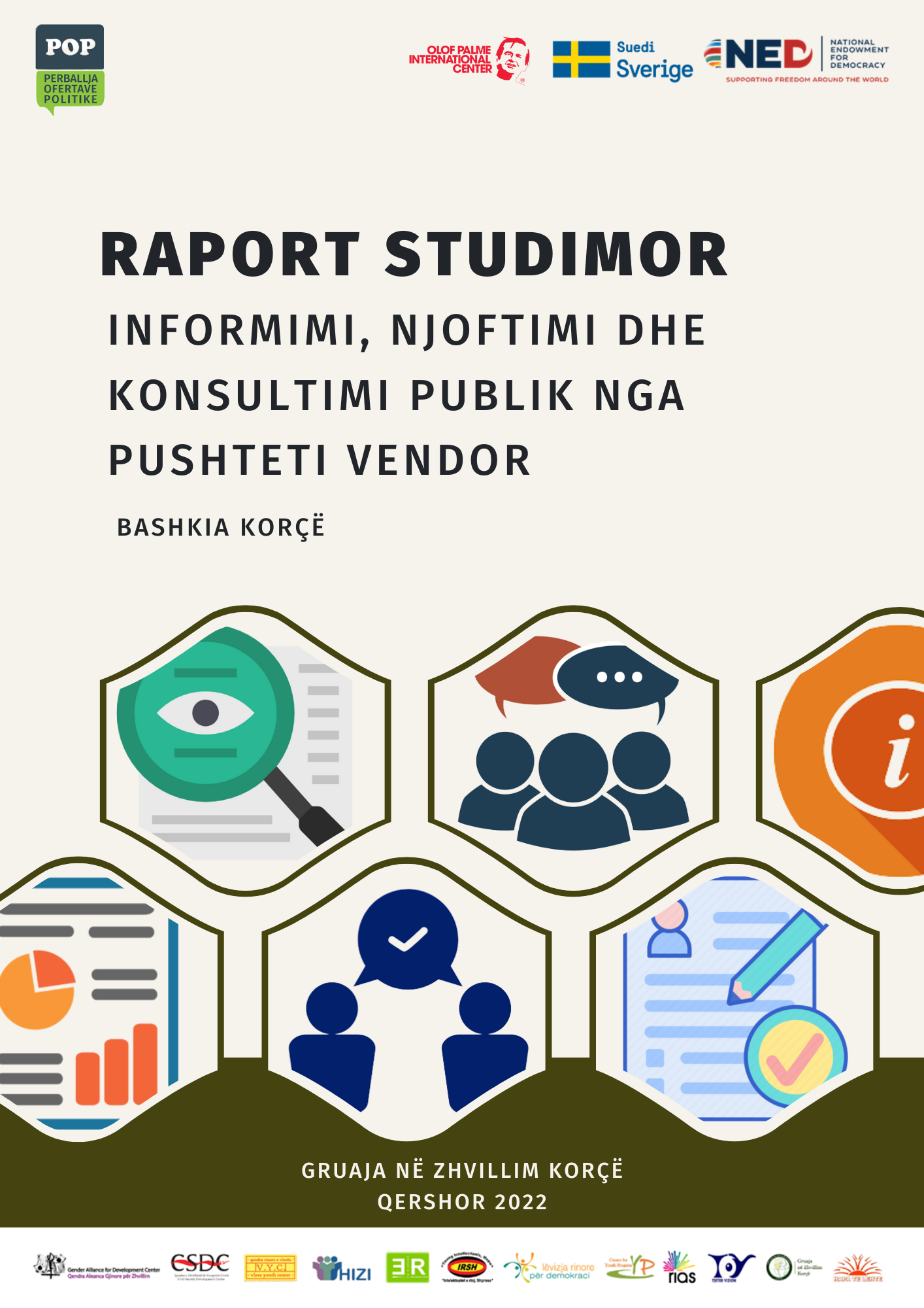 Raporti Studimor “Informimi, Njoftimi dhe Konsultimi Publik” – Bashkia Korçë