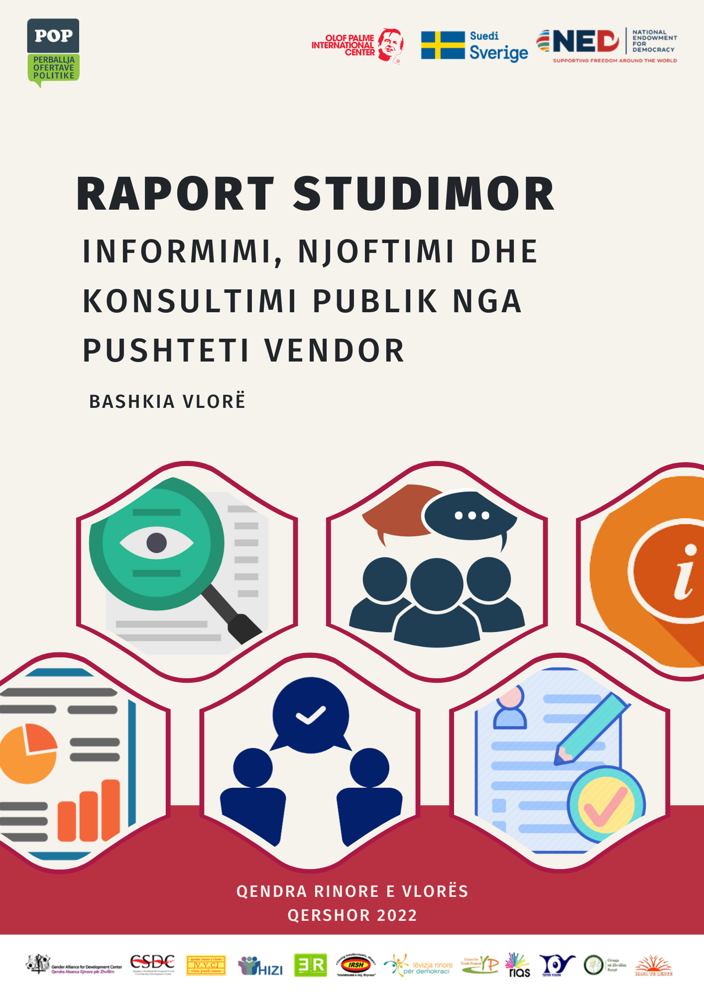 Raporti studimor “Informimi, Njoftimi dhe Konsultimi Publik” – Bashkia Vlorë