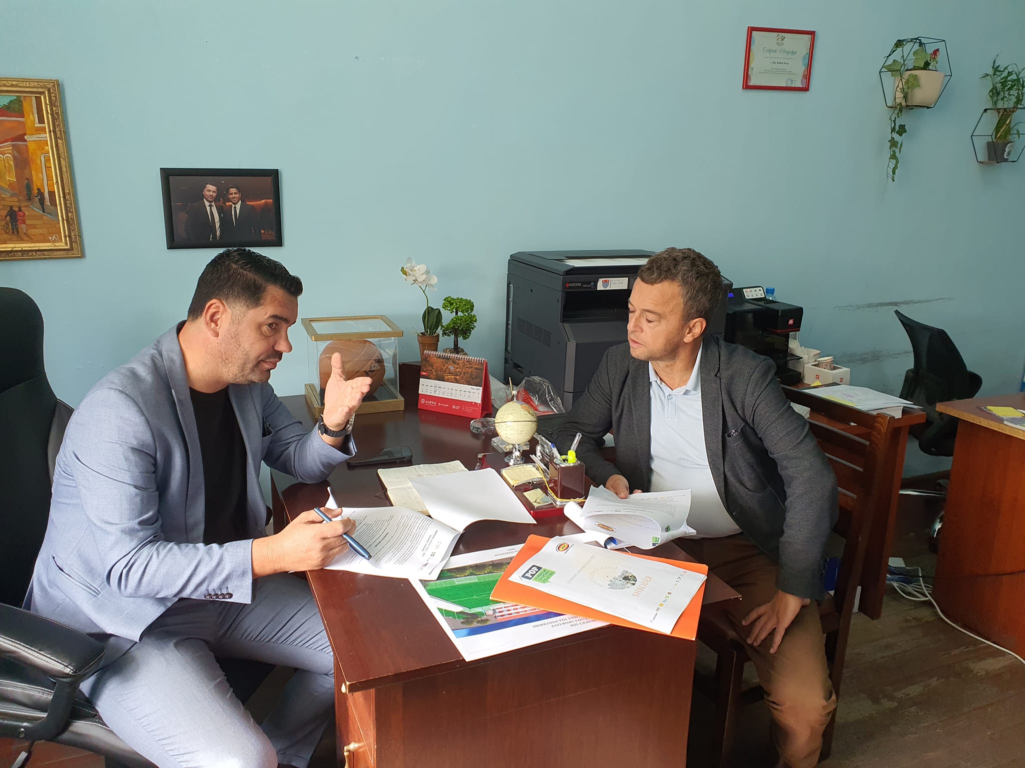 Takim me Perfaqësuesin e Drejtorisë së Kulturës, Rinisë dhe Sportit, Bashkia Shkodër, në kuadër të Kontratës Sociale