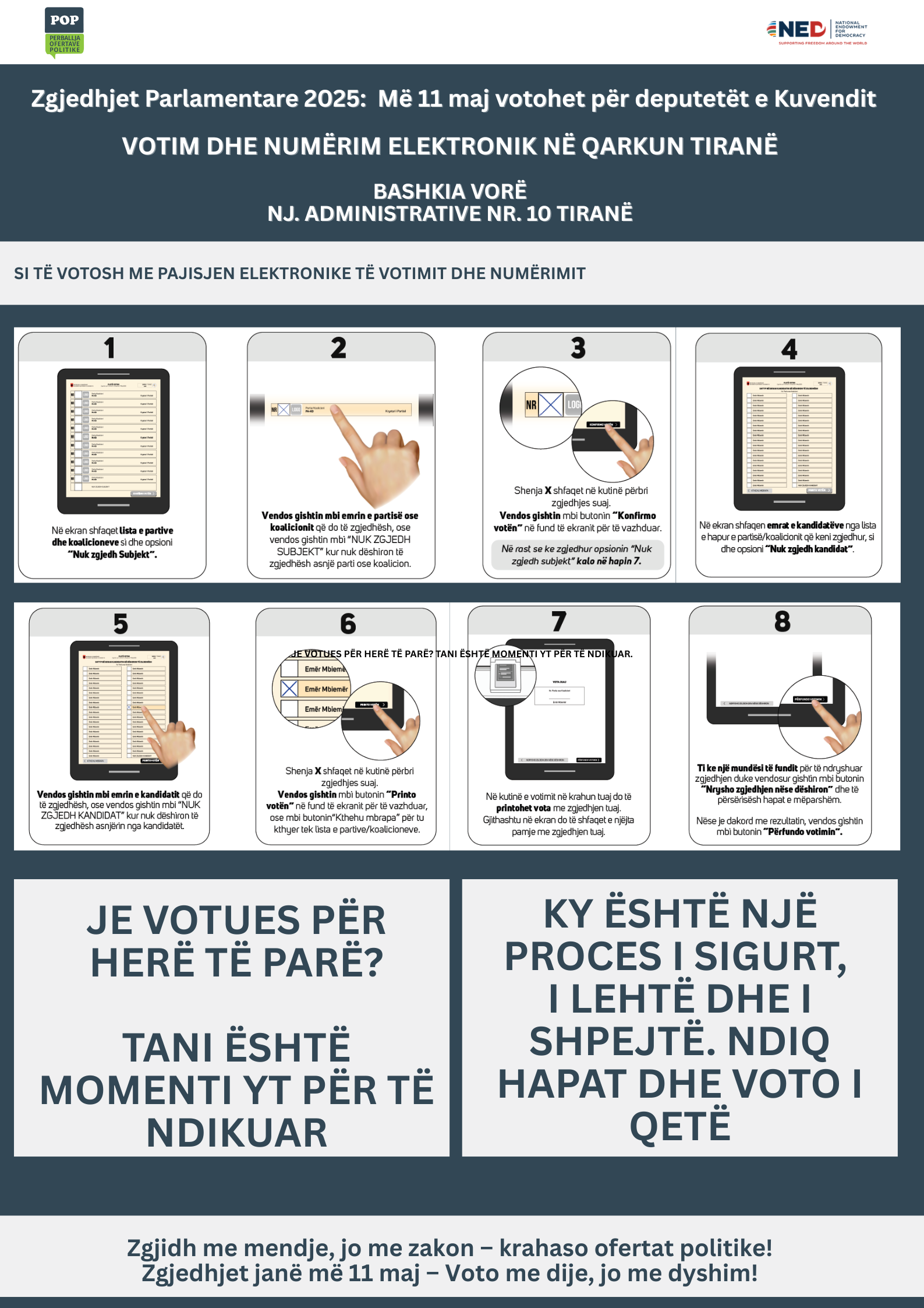 Votimi elektronik-Zgjedhjet Parlamentare 11 maj